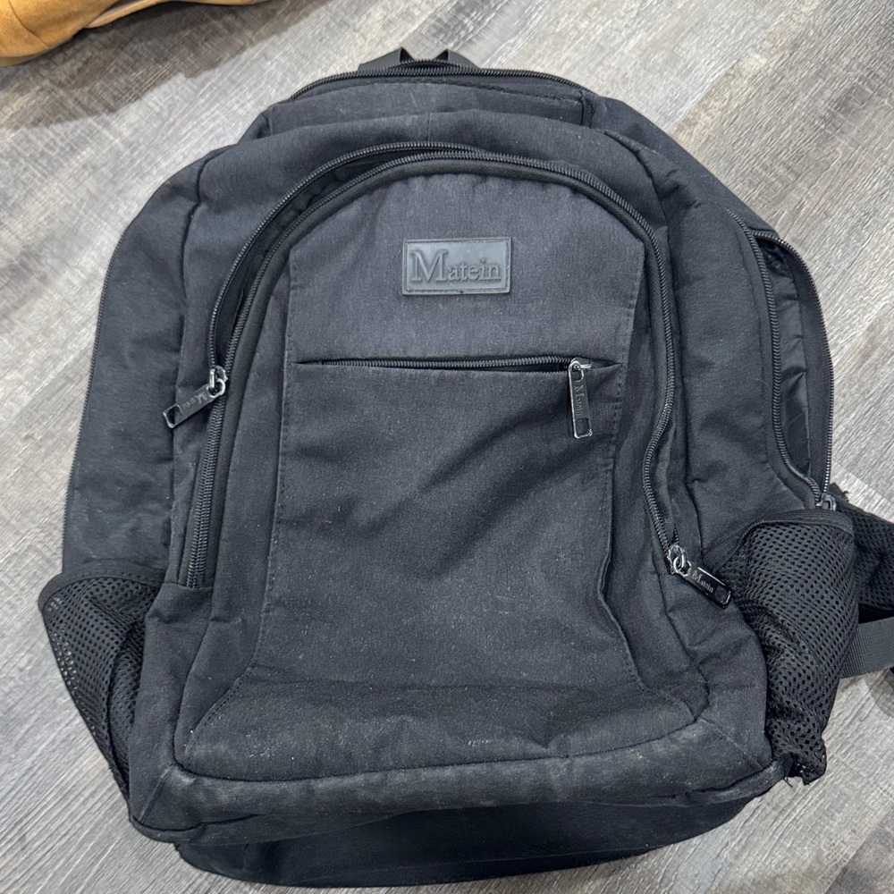 Matein Black Men's Backpack